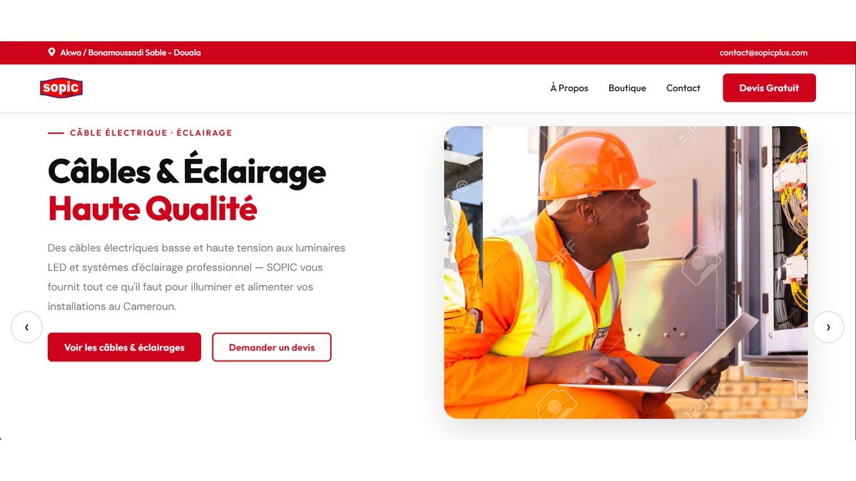 SOPIC Plus e-commerce website